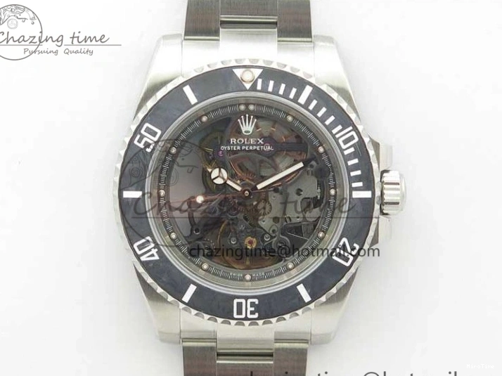 MiroTime 0214 Durable Andrea Pirlo Project Skeleton Submariner SS VRF Best Edition on SS Bracelet SA 2985